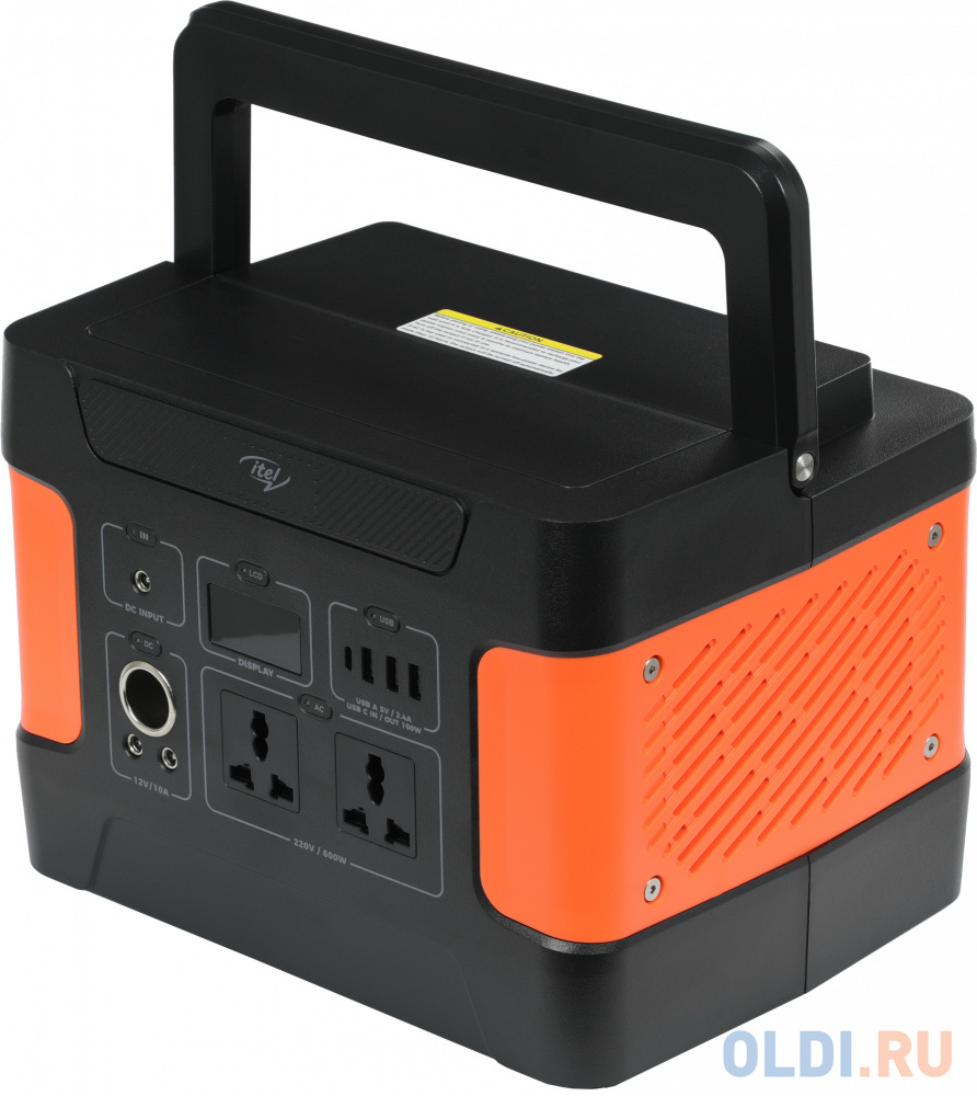 Портативная зарядная станция 150000 мАч Itel Solar Generator 600(ISG-65) черный оранжевый портативная аудиосистема supra bts 680