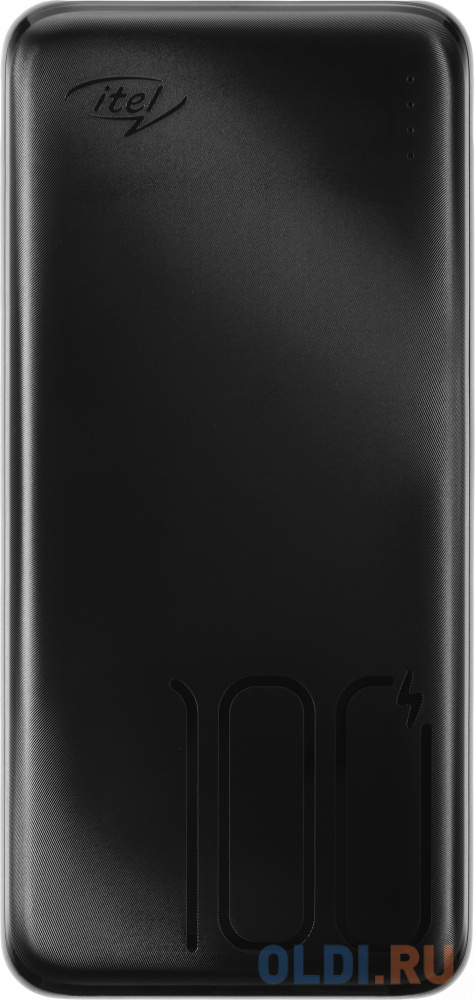 Внешний аккумулятор Power Bank 10000 мАч Itel Super Slim Star 100(IPP-53) черный, размер 67.6x142.7 мм
