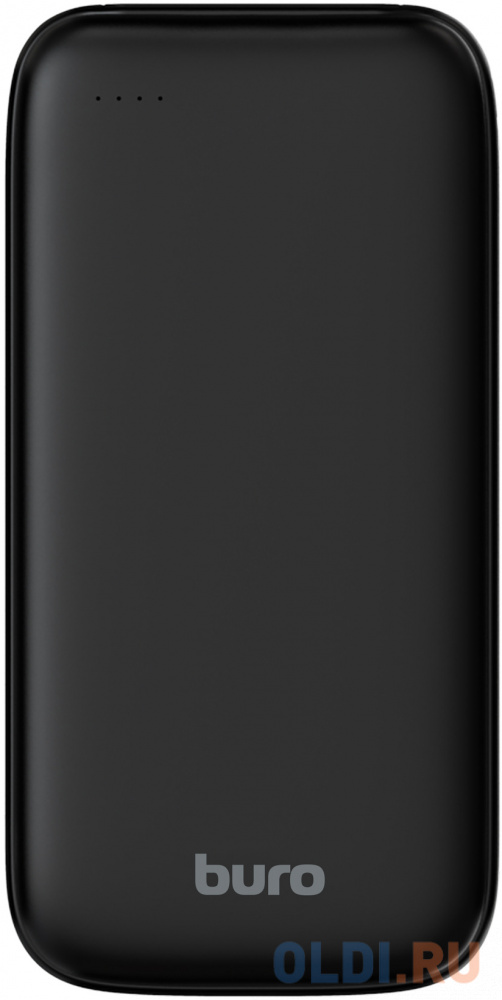 Внешний аккумулятор Power Bank 20000 мАч Бюрократ BP20A черный, размер 72 x 144 x 30 мм