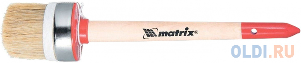 Кисть круглая MATRIX 82053  профи №16 (55 мм) натур. щетина деревянная руч. кисть круглая 16 55 мм натуральная щетина деревянная ручка mtx