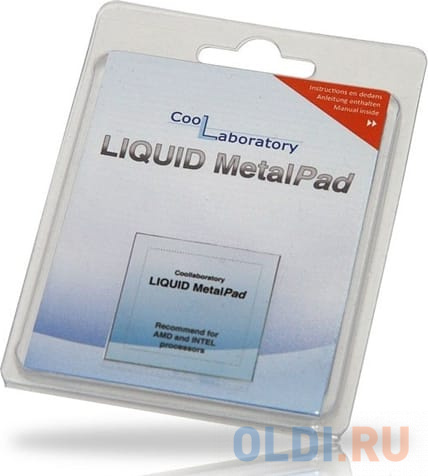 Термоинтерфейс Coollaboratory Liquid MetalPad 3xCPU + CS (CL-MP-3C-CS)