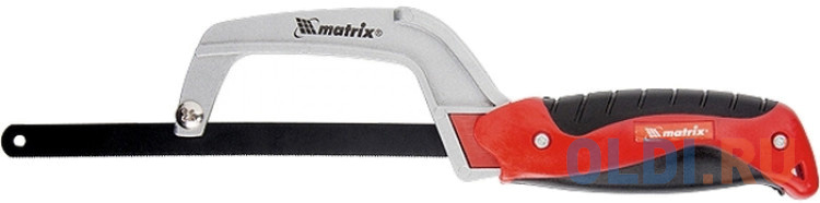 Ножовка MATRIX 775605  по металлу 250мм обрезиненная рукоятка ключ разводной 250мм переставная губка 2 х комп рукоятка matrix