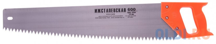 

Ножовка по дереву, 600 мм, шаг зубьев 12 мм, пластиковая рукоятка (Ижевск)// Россия