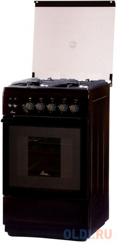 

Плита Газовая Flama FG 2428 B коричневый (стеклянная крышка) реш.чугун
