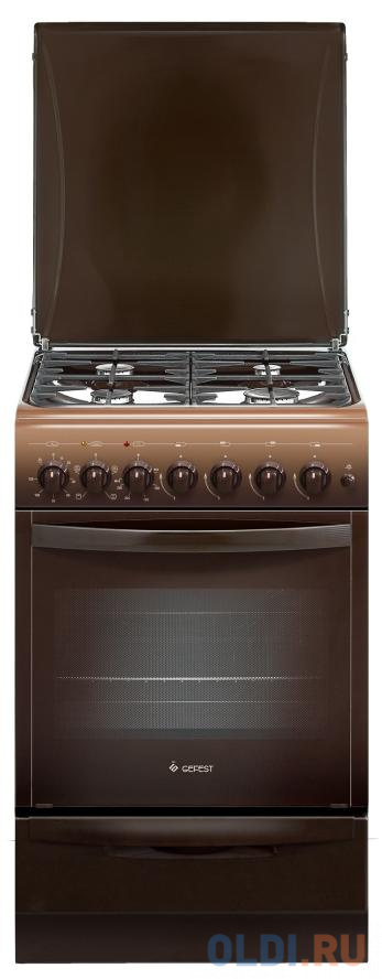 Комбинированная плита Gefest 5102-020301 коричневый электрическая плита gefest 6560 03 0054 коричневый