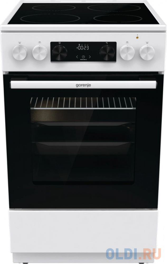 

Плита Электрическая Gorenje GEC5C42WG белый стеклокерамика (без крышки)