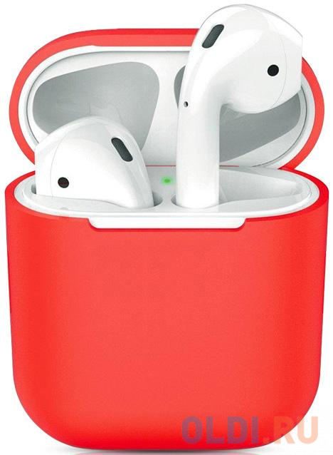 

Чехол силиконовый для Apple Airpods 1/2 DF iAir-01 (red)