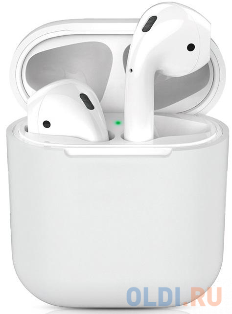 

Чехол силиконовый для Apple Airpods 1/2 DF iAir-01 (white)