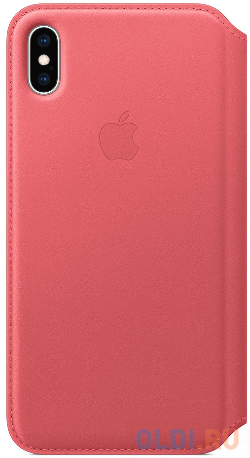 

iPhone XS Max Leather Folio - Peony Pink