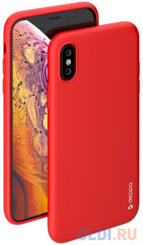 

Чехол Deppa Gel Color Case для Apple iPhone X/XS, красный