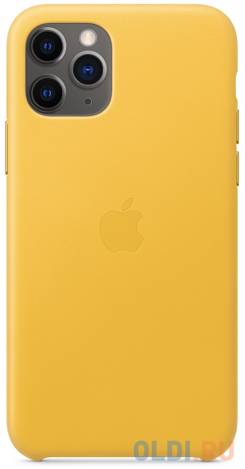 Чехол Apple Leather Case для iPhone 11 Pro желтый MWYA2ZM/A MWYA2ZM/A - фото 1