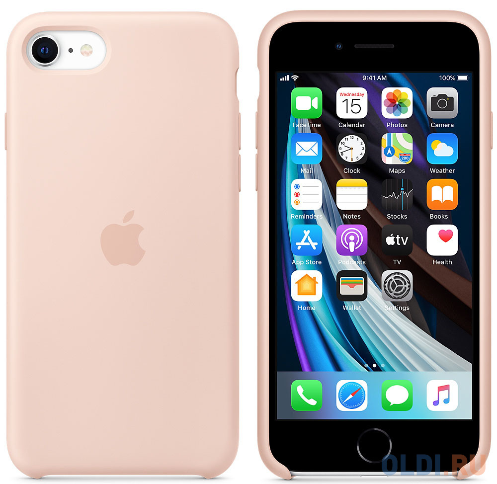 Накладка Apple Silicone Case для iPhone 7 iPhone 8 iPhone SE розовый песок MXYK2ZM/A MXYK2ZM/A - фото 2