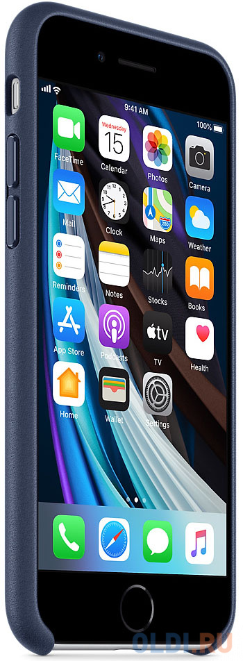 Накладка Apple Leather Case для iPhone SE темно-синий MXYN2ZM/A MXYN2ZM/A - фото 4