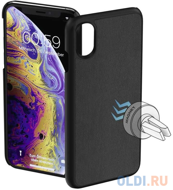 

Чехол-накладка HAMA Magnet для iPhone X iPhone XS чёрный 00185186
