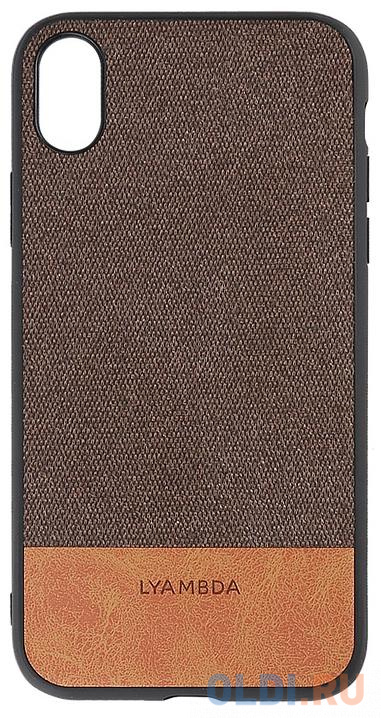 

Накладка Lyambda Calypso для iPhone XS коричневый LA03-CL-XS-BR