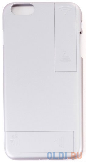 

Чехол с дополнительными антеннами Gmini GM-AC-IP6PSR, для iPhone 6 Plus/6S Plus, для улучшения качества 4G и Wi-Fi сигнала, Серебристый