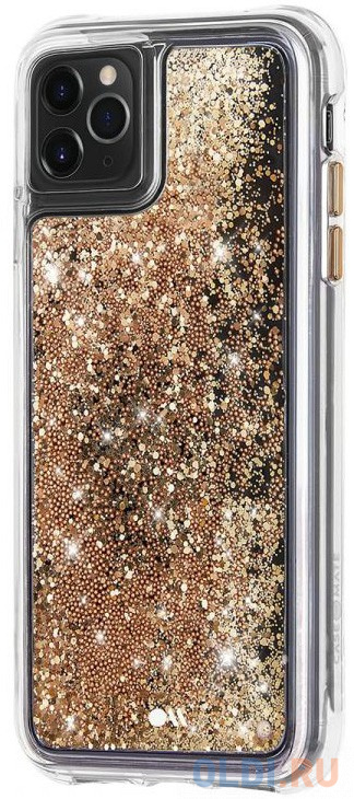 

Накладка Case-Mate Waterfall для iPhone 11 Pro Max прозрачный золотой CM039394