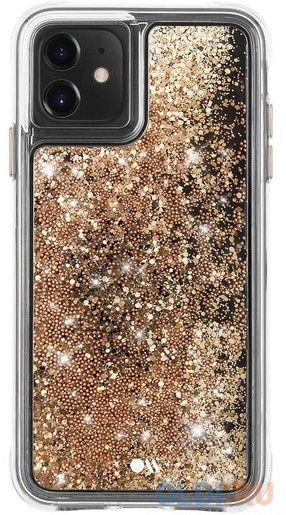 

Накладка Case-Mate Waterfall для iPhone 11 прозрачный золотой CM039360