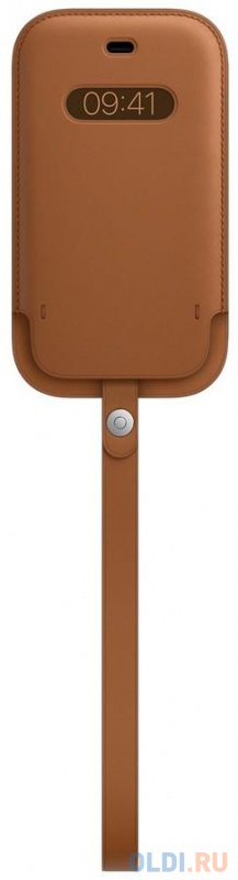 

Чехол Apple Leather Sleeve with MagSafe для iPhone 12 mini золотисто-коричневый MHMP3ZE/A