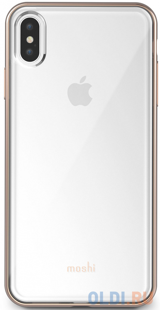 

Чехол Moshi Vitros для iPhone XS Max. Материал пластик. Цвет прозрачный золотой.