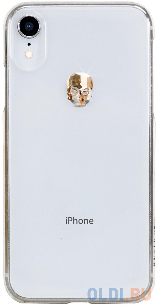 

Накладка Bling My Thing Treasure: Gold Skull для iPhone XR прозрачный