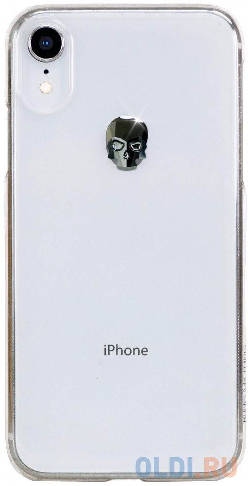 

Накладка Bling My Thing Treasure: Hematite Skull для iPhone XR прозрачный