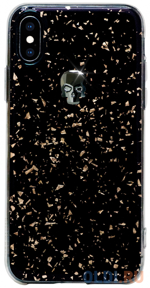 

Накладка Bling My Thing Treasure 3D: Hematite Skull для iPhone X iPhone XS чёрный