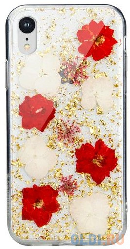 

Накладка SwitchEasy "Flash Florid" для iPhone XR золотой красный GS-103-45-160-89