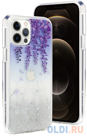 

Накладка SwitchEasy "Flash" для iPhone 12 Pro Max рисунок Wisteria GS-103-123-160-139