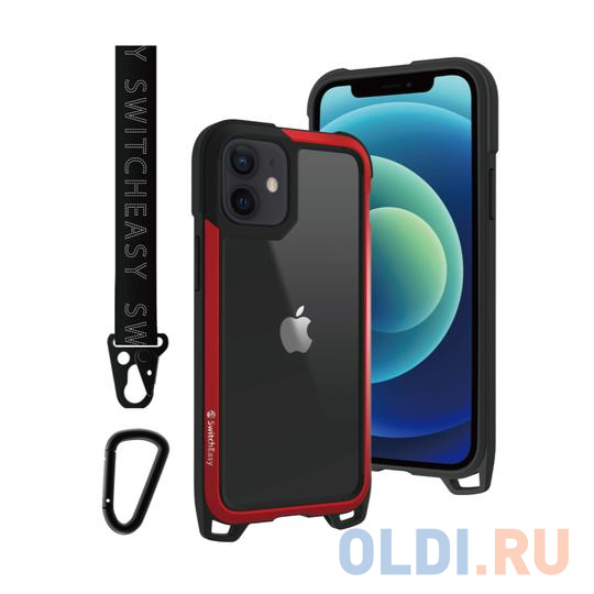 

Накладка SwitchEasy "Odyssey" для iPhone 12 mini красный GS-103-121-114-15