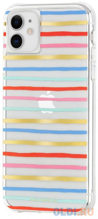 

Накладка Case-Mate "Rifle Paper" для iPhone 11 разноцветный CM039376 Happy Stripes