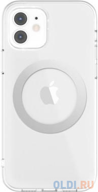 чехол luazon для телефона iphone 12 mini пластиковый тонкий прозрачный белый Накладка SwitchEasy 
