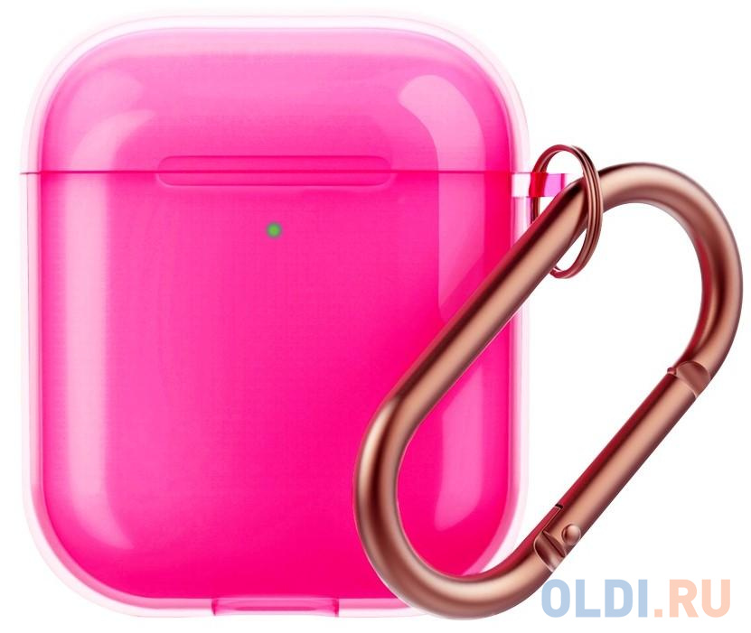Чехол Deppa Neon для AirPods розовый 47307 - фото 1