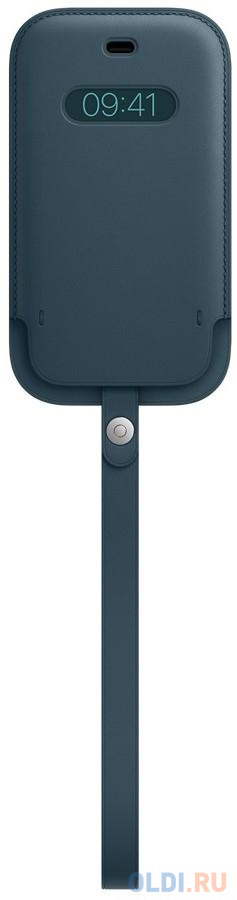 Чехол Apple Leather Sleeve with MagSafe для iPhone 12 mini балтийский синий MHMQ3ZE/A