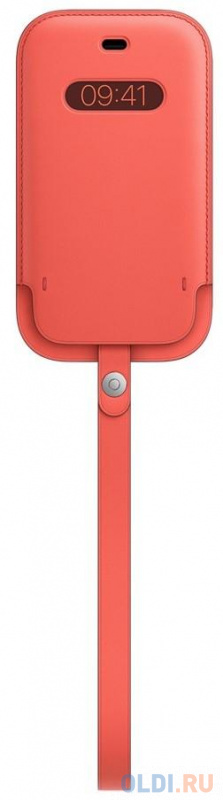 

Чехол Apple Leather Sleeve with MagSafe для iPhone 12 mini розовый цитрус MHMN3ZE/A