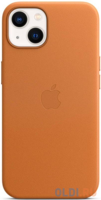 

Накладка Apple Leather Case with MagSafe для iPhone 13 золотистая охра MM103ZE/A