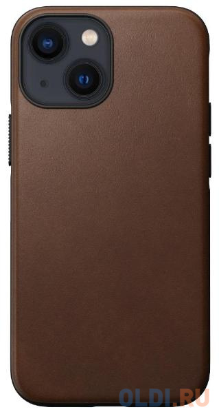 

Чехол Nomad Modern Leather для iPhone 13 mini. Материал кожа натуральная. Цвет коричневый.