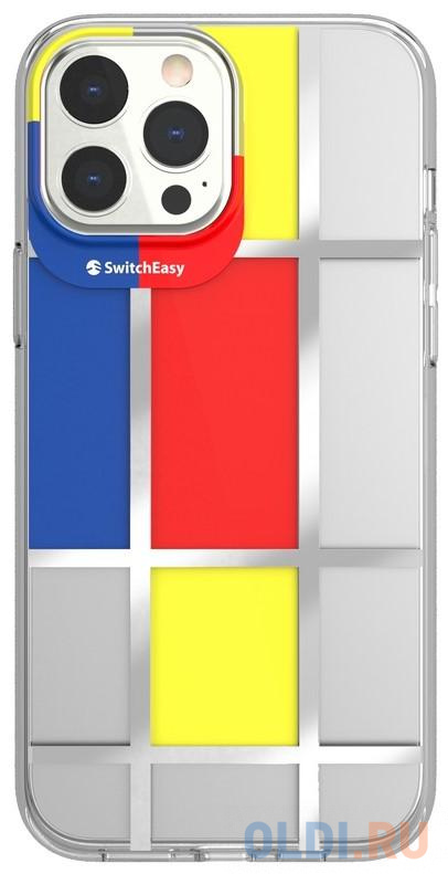 Накладка SwitchEasy Artist - Mondrian для iPhone 13 Pro рисунок GS-103-209-208-129 - фото 1