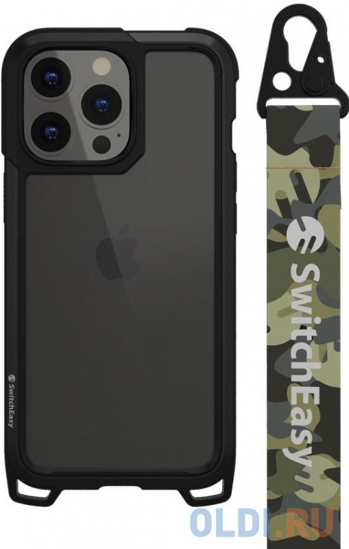 

Накладка SwitchEasy Odyssey - Camo Green для iPhone 13 Pro прозрачный GS-103-209-114-191