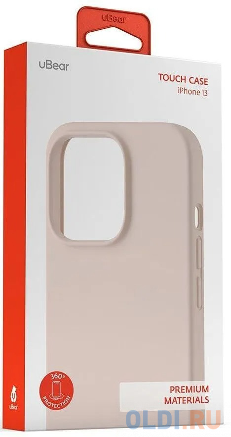 Чехол (клип-кейс) UBEAR Touch Case для iPhone 13 розовый - фото 3