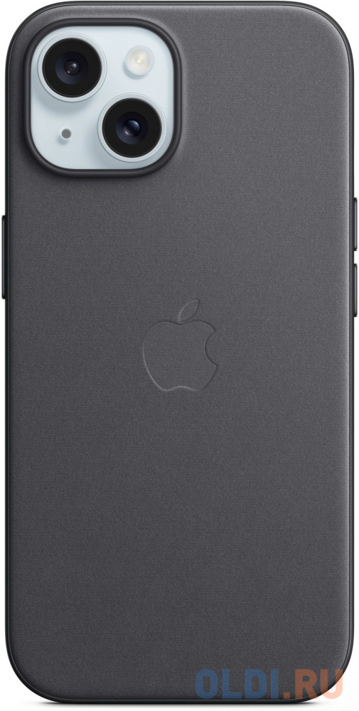 Чехол (клип-кейс) Apple FineWoven для iPhone 15 чёрный смартфон apple a3105 iphone 15 pro max 512gb белый титан моноблок 3g 4g 1sim 6 7 ios 17 802 11 a b g n ac ax nfc gps
