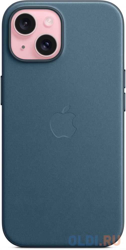 Чехол (клип-кейс) Apple FineWoven для iPhone 15 тихоокеанский синий - фото 2