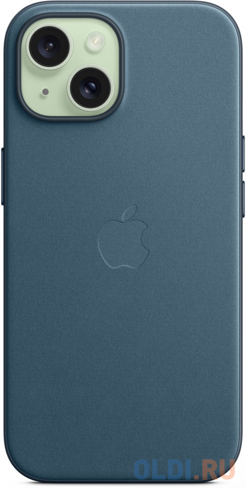 Чехол (клип-кейс) Apple FineWoven для iPhone 15 тихоокеанский синий - фото 4