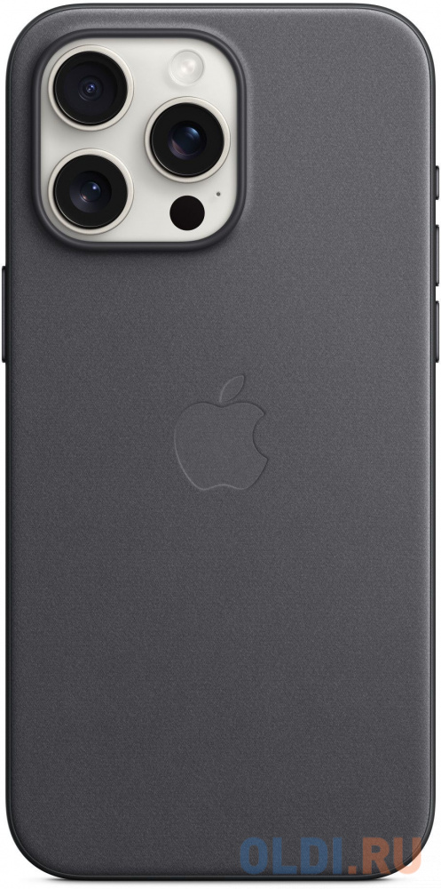 Чехол (клип-кейс) Apple FineWoven для iPhone 15 Pro Max чёрный - фото 3