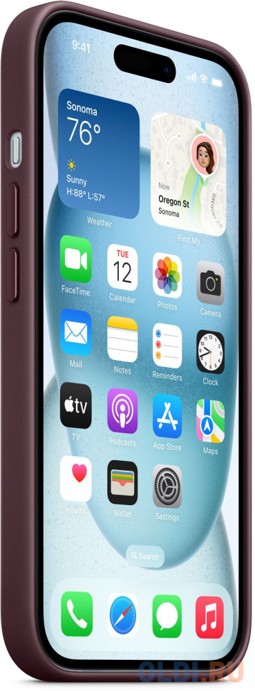 Чехол (клип-кейс) Apple для Apple iPhone 15 MT3E3FE/A with MagSafe Mulberry MT3E3FE/A - фото 7