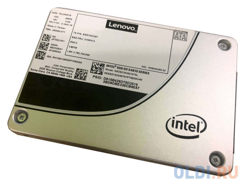 

Накопитель SSD Lenovo 1x480Gb SATA 4XB7A13634 Hot Swapp 2.5