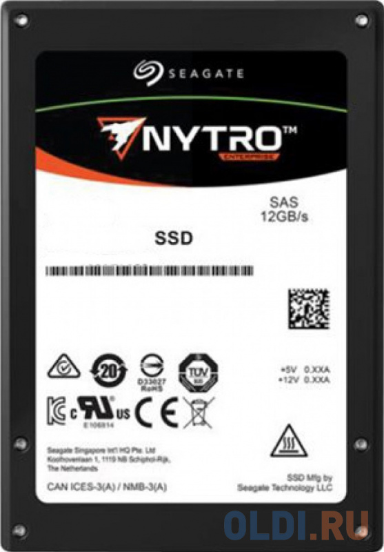 

SSD Seagate XS1600LE70084 Nytro 3532 1.6TB, 2.5", SAS, 3D eTLC, 15mm