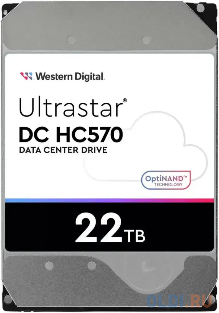   WD SATA-III 22Tb Ultrastar DC HC570 (7200rpm) 512Mb 3.5  (WUH722222ALE6L4)