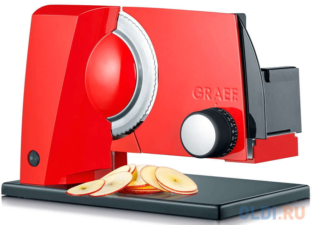 Ломтерезка Graef SKS 110 TWIN 170Вт, цвет красный, размер 345  х 237  х 255 мм - фото 1