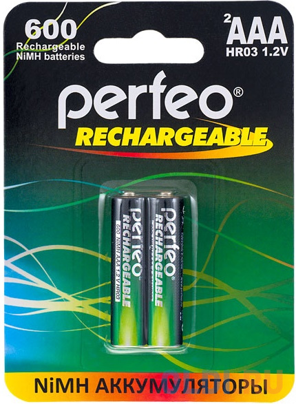 

Аккумуляторы 600 mAh Perfeo AAA600/2BL AAA 2 шт